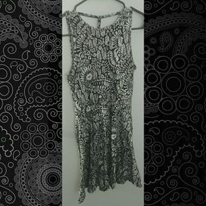 Patterned Skater Dress